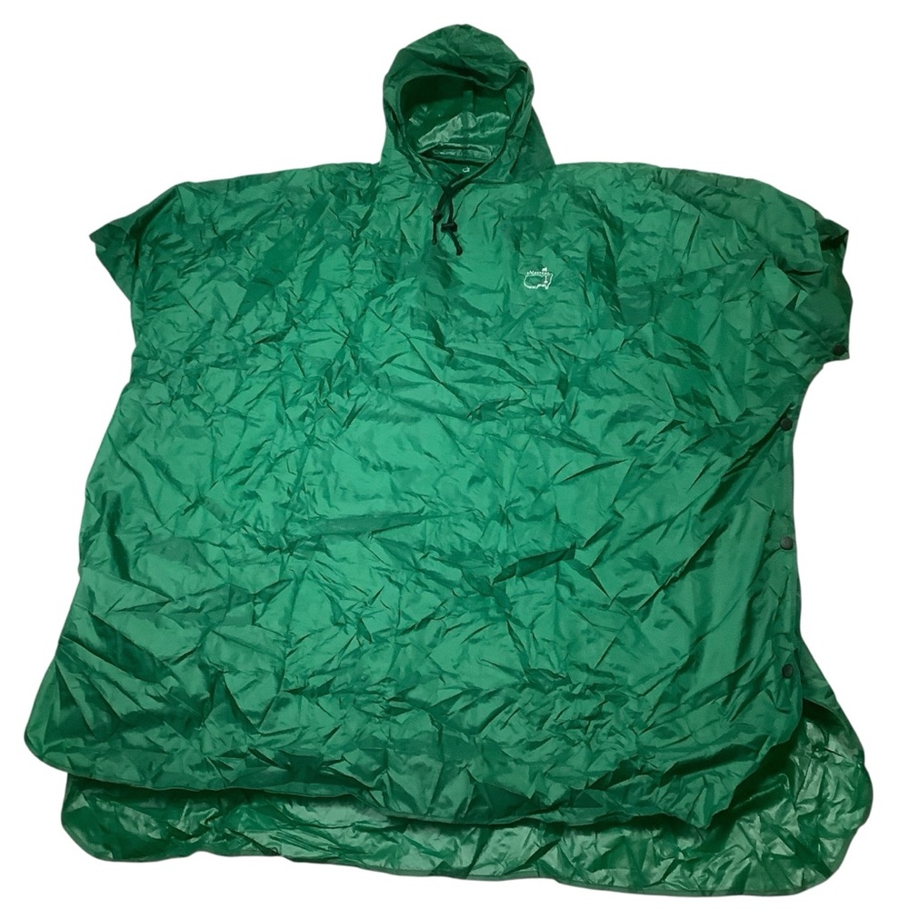 Masters NWT Packable Poncho One Size Green Augusta National Golf